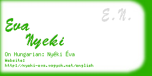 eva nyeki business card