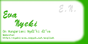 eva nyeki business card